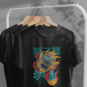 Kinesisk Hund Dragon T Shirt