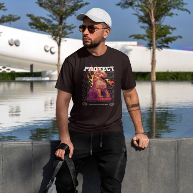 Kinesisk Hund Dragon T Shirt (Skapare uppladdad)