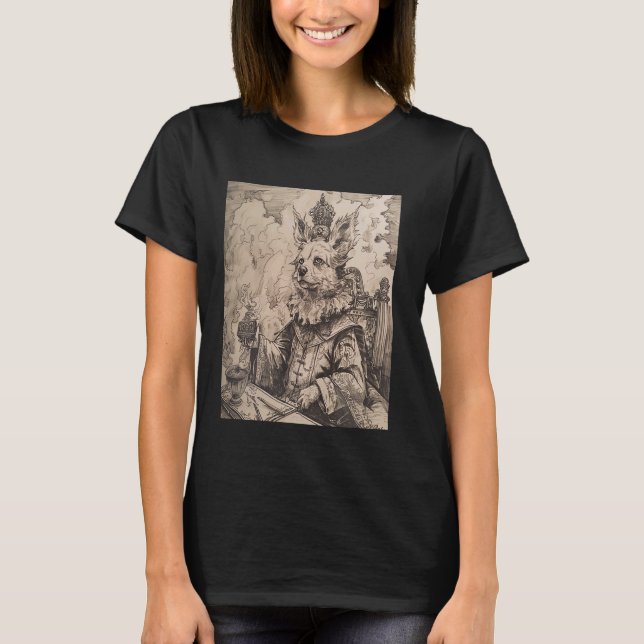 Kinesisk Hund Retro Ming Dynasty T Shirt (Framsida)