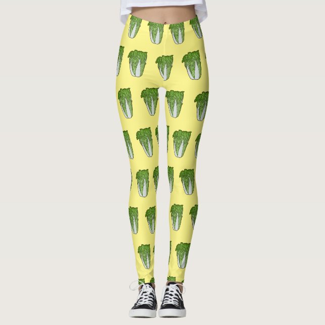 Kinesisk illustration av tecknaden på kål leggings (Framsida)