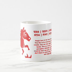KINESISK ILLUSTRATION FÖR ZODIACHÄST PAPERCUT KAFFEMUGG