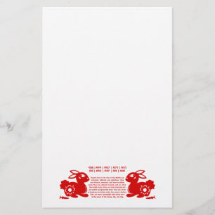 KINESISK ILLUSTRATION FÖR ZODIACKANIN PAPERCUT BREVPAPPER