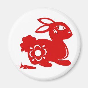 KINESISK ILLUSTRATION FÖR ZODIACKANIN PAPERCUT MAGNET