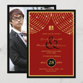 Kinesisk inbjudan till PHOTO Wedding Ampersand