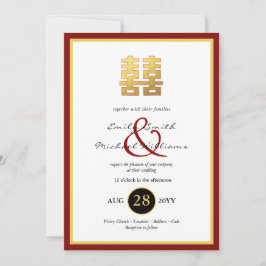 Kinesisk inbjudan till PHOTO Wedding Ampersand