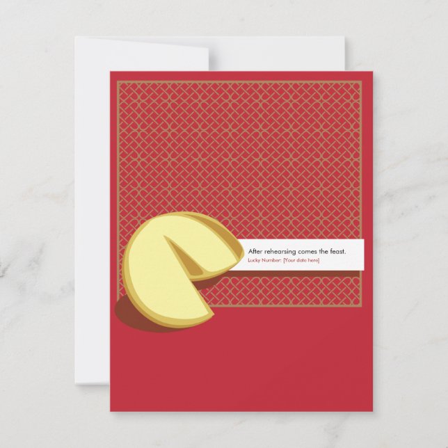 Kinesisk inbjudan till repetition av lyckade cooki (Framsida)