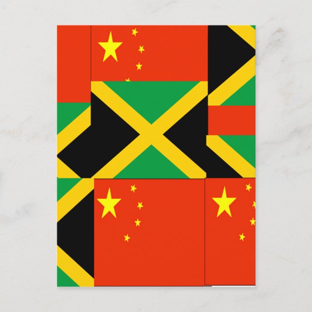 Kinesisk-Jamaican Vykort (Framsida)