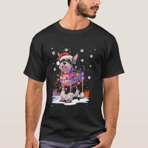 Kinesisk Julafton, skuren Hund, julljus T Shirt