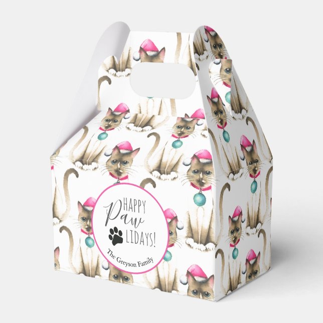 Kinesisk julgrusruta för katt presentaskar (Framsidan Sidan)