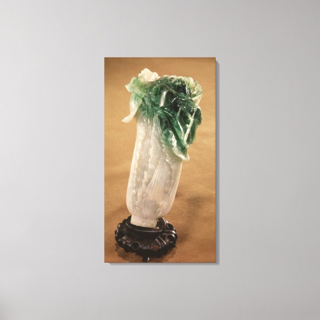 Kinesisk kål, koreansk, 1800-talet (jade) canvastryck (Framsida)