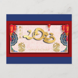 Kinesisk kanin, nyår 2023 HPostC Helg Vykort