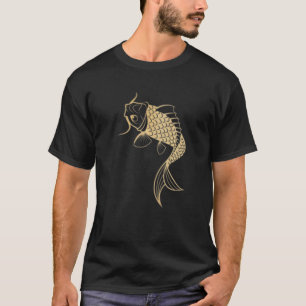 Kinesisk karp, asiatisk japansk koi Fish Golden K T Shirt