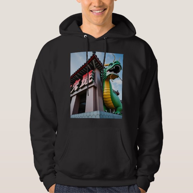 Kinesisk kejsardrake hoodie (Framsida)