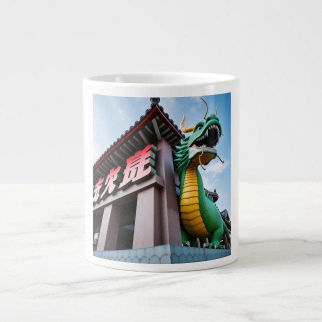 Kinesisk kejsardrake jumbo mugg (Framsidan)
