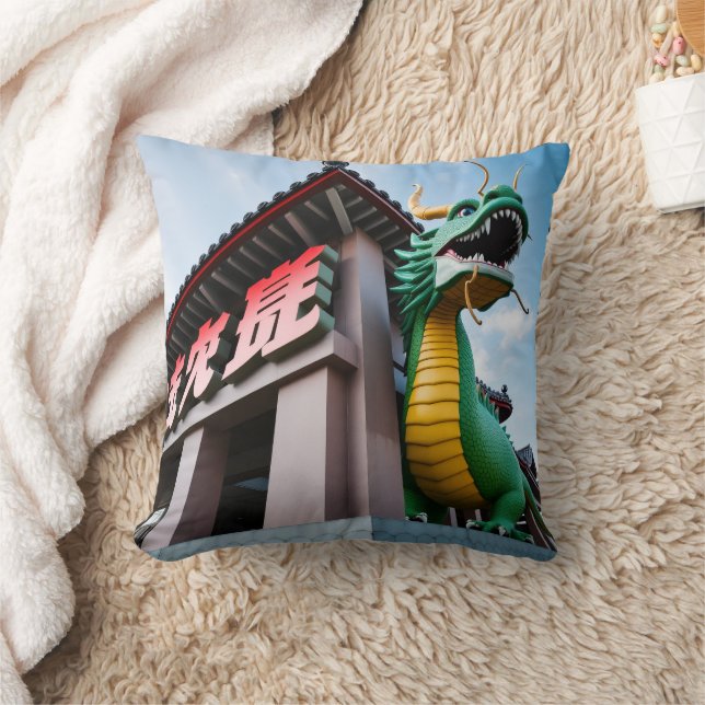 Kinesisk kejsaredrake kudde (Filt)