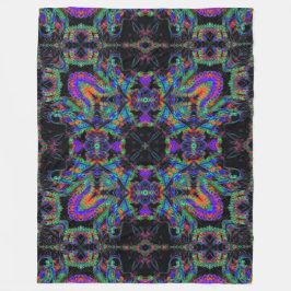 Kinesisk kejsarglöd i Mörk Art Fleecefilt