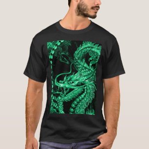 Kinesisk konst för smaragdkejsaredrake t-shirt