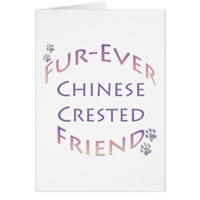 Kinesisk kröd färsk krona hälsningskort (Framsidan)