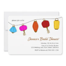 Kinesisk Lantern Inbjudningskort för möhippa