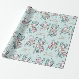 Kinesisk Lantern & Ribbon Thmet Presentpapper