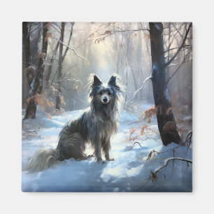 Kinesisk Låt det snöa jul Magnet