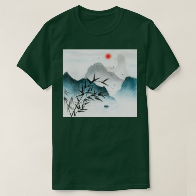 Kinesisk liggande målning 1 t shirt (Design framsida)