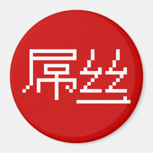 Kinesisk loser/Diaosi 屌 丝 Hanzi MEME Magnet