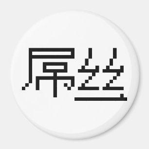 Kinesisk loser/Diaosi 屌 丝 Hanzi MEME Magnet