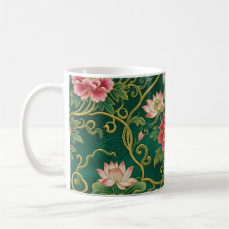 Kinesisk Lotus-design Kaffemugg