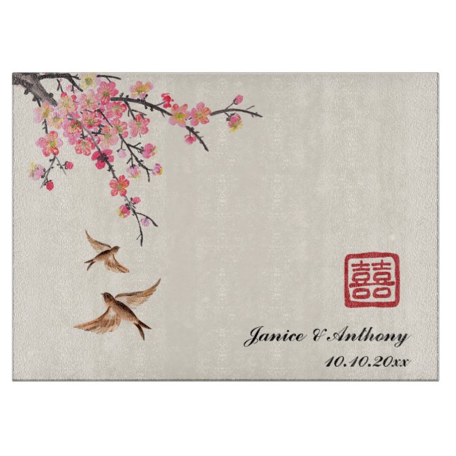 Kinesisk målarfågel bläck, blommigt bröllop (Framsidan)