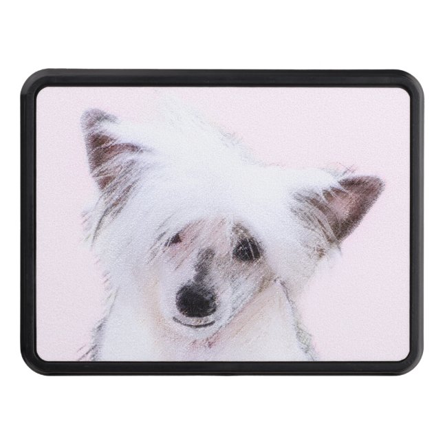 Kinesisk målning av konstgjord pulverpuff - Hund A Dragkroksskydd (Framsidan)