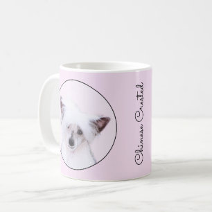 Kinesisk målning av konstgjord pulverpuff - Hund A Kaffemugg
