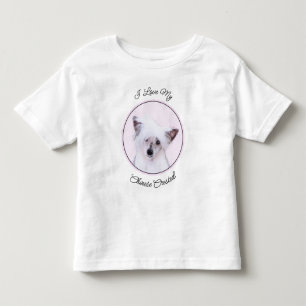 Kinesisk målning av konstgjord pulverpuff - Hund A T Shirt