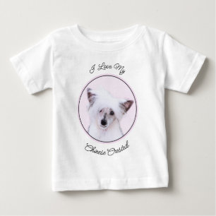 Kinesisk målning av konstgjord pulverpuff - Hund A T Shirt