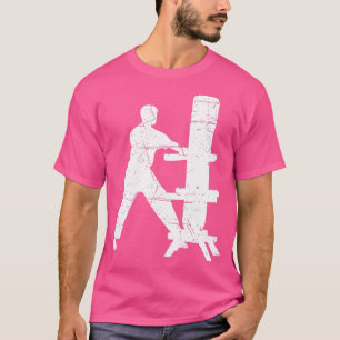 Kinesisk martialkonst Wooden Man Post Kung fu Ving T Shirt