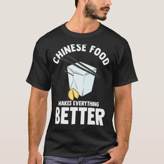 Kinesisk mat Takeaway Matbloggare Söt T Shirt (Framsida)