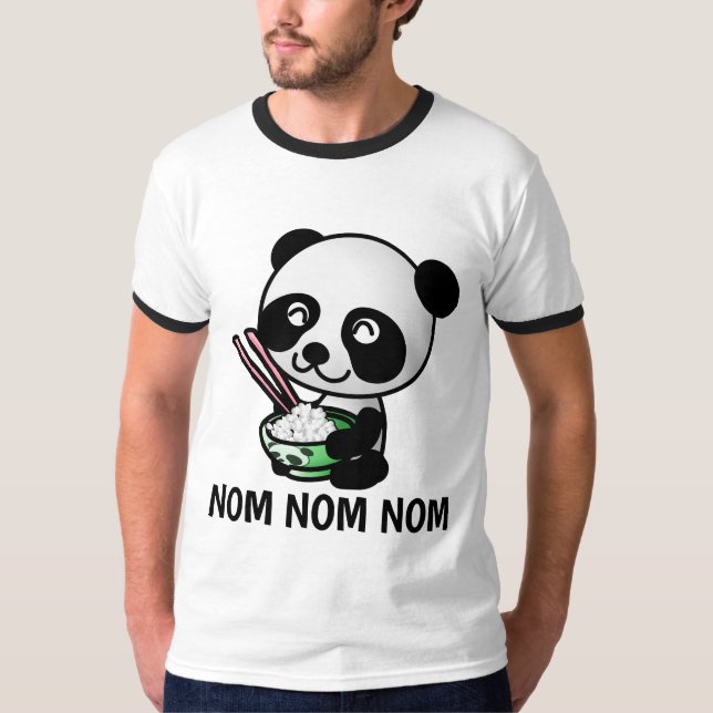 KINESISK MATMATMÄNNISKA T-Shirts (Framsida)