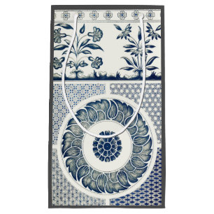 Kinesisk medaljong: Indigo blå chinoiserie