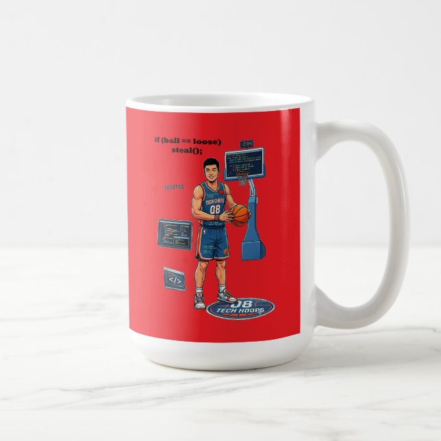 Kinesisk mjukvaruingenjör som spelar basket URM Kaffemugg (Höger)