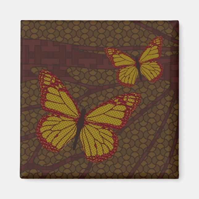 Kinesisk monarch Magnet (Framsidan)