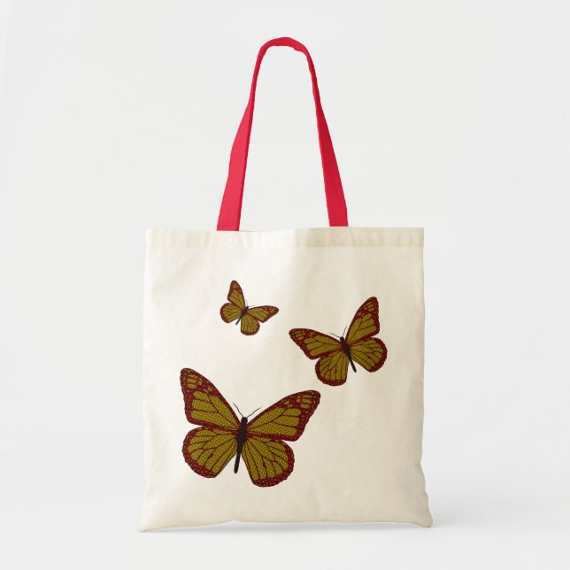 Kinesisk monarch Tote Bag Tygkasse (Framsidan)