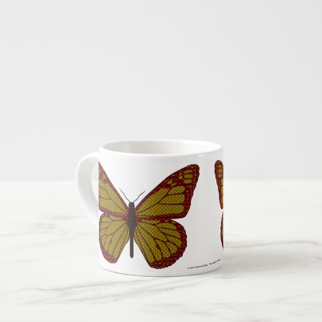 Kinesisk monark specialmugg espressomugg (Framsida vänster)