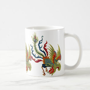 Kinesisk mugg för tuppkonstdesign