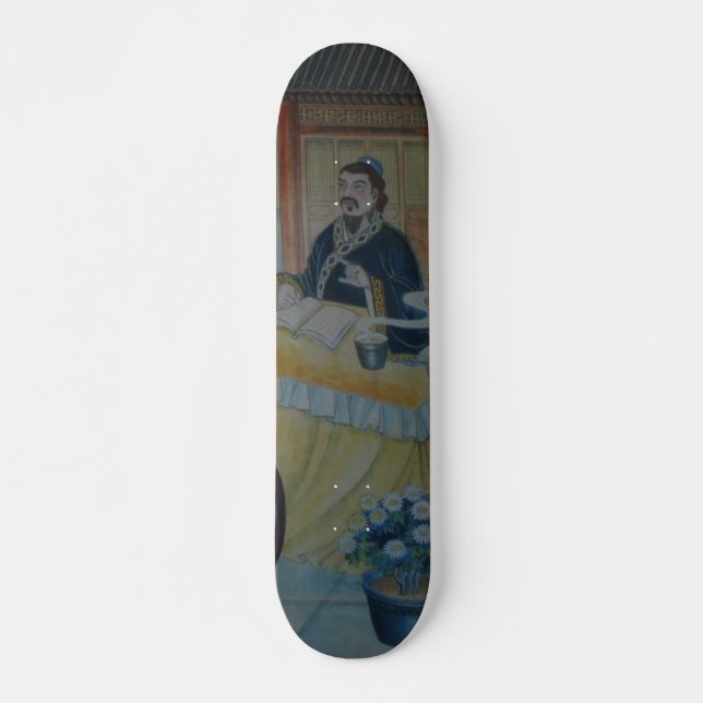 Kinesisk mural Painting Skateboard (Framsida)