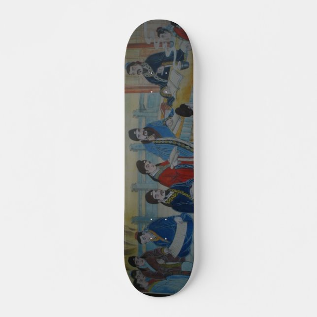 Kinesisk mural Painting Skateboard (Framsida)