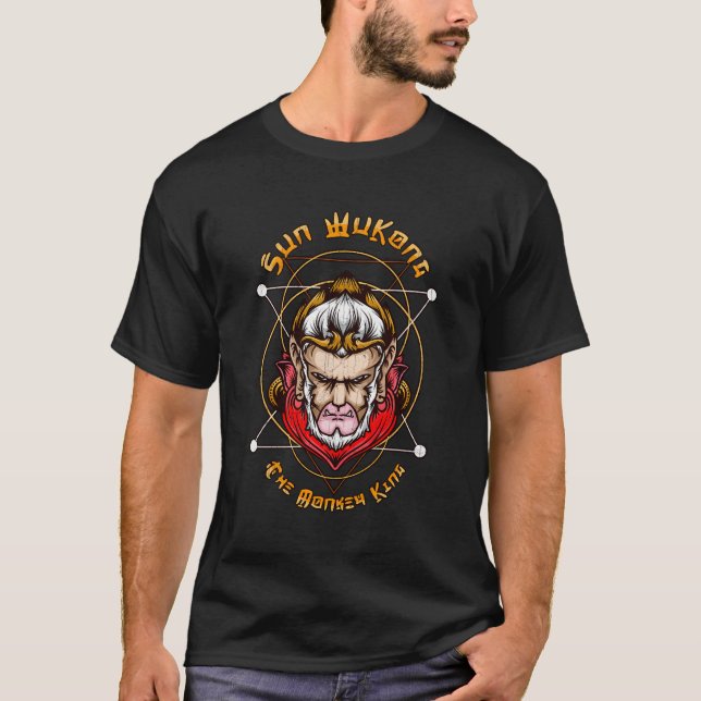 Kinesisk myt från Sol Wukong Kung för Wuxia Kung T Shirt (Framsida)