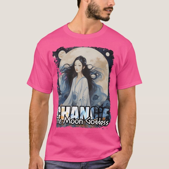 Kinesisk Mythology Måne Goddess Chang'E T Shirt (Framsida)