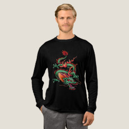 Kinesisk mytisk drakeslinga som kontrollerar tid t shirt