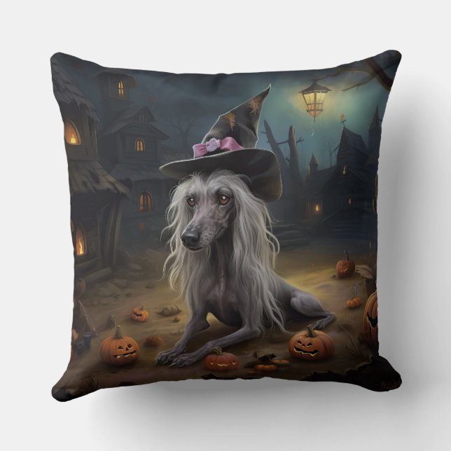 Kinesisk naken pumpa Halloween läskig  Kudde (Baksida)