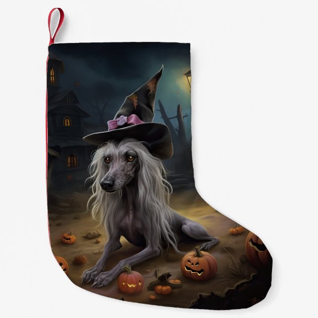 Kinesisk naken pumpa Halloween läskig  Liten Julstrumpa (Framsidan)